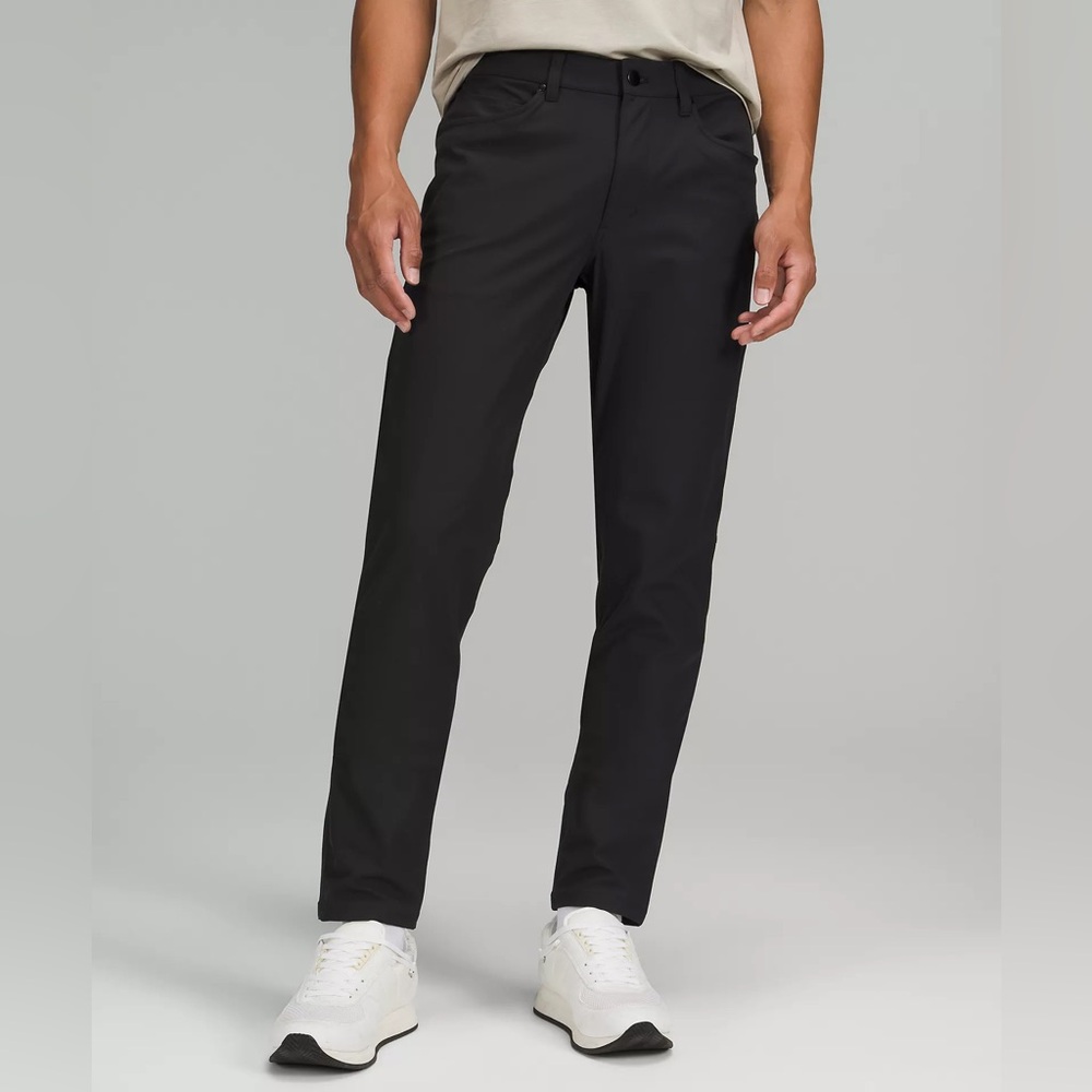 Lululemon Mens ABC Slim-Fit 5 Pocket Pant Black Warpstreme